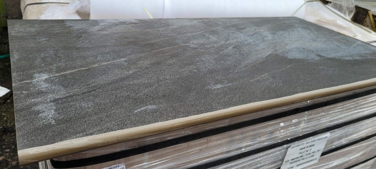 Anthracite Black Porcelain Bullnose Steps - 900×450 20MM