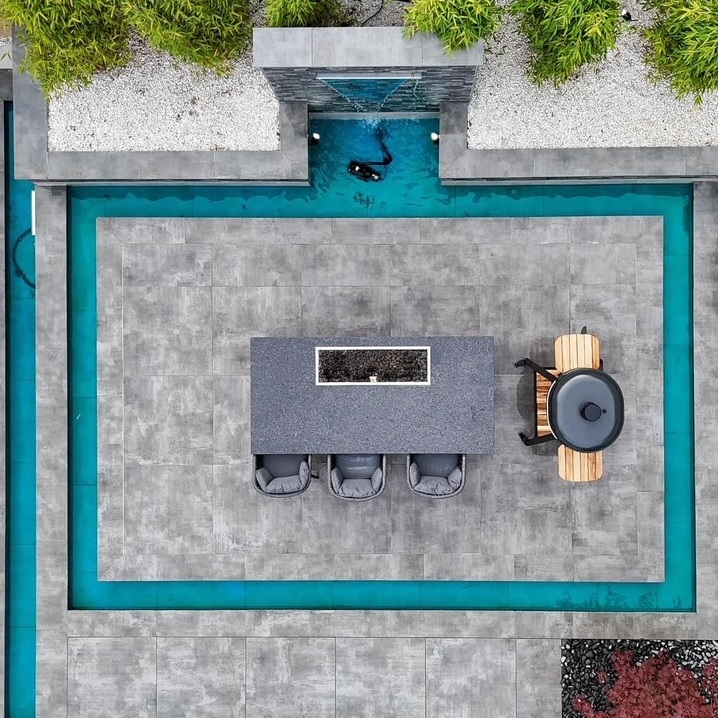 Balbi Marengo Black Porcelain 900x900 Paving Slabs