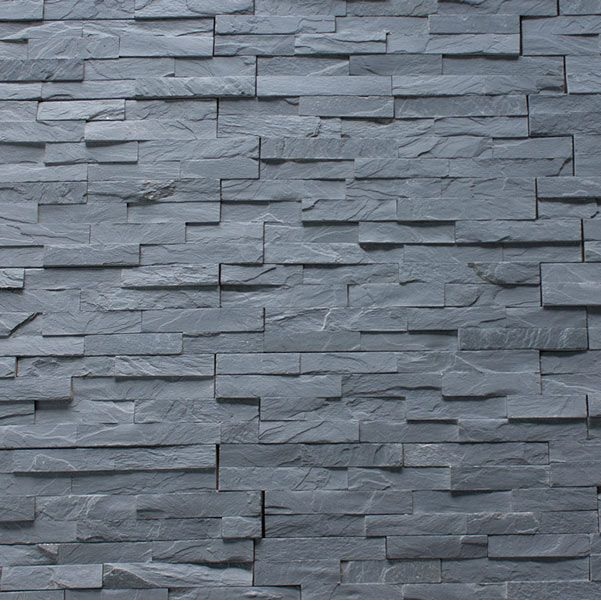 Black Slate Sandstone Wall Cladding Slips