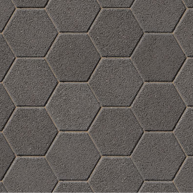 Hexo Black Granite Block Paving - Sample