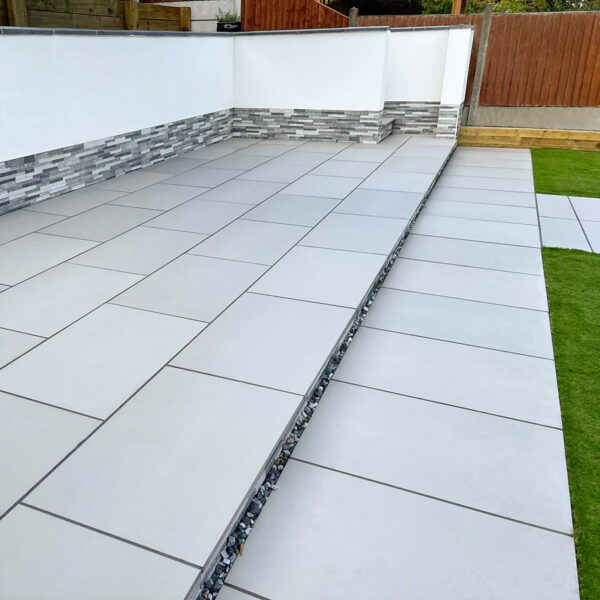 Smooth Porcelain Kandla Grey Paving Slabs 900x600