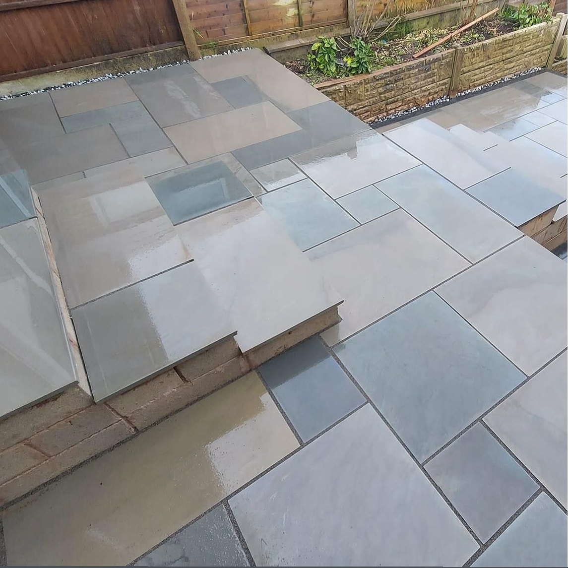 Kandla Grey Smooth Mixed Size Sandstone
