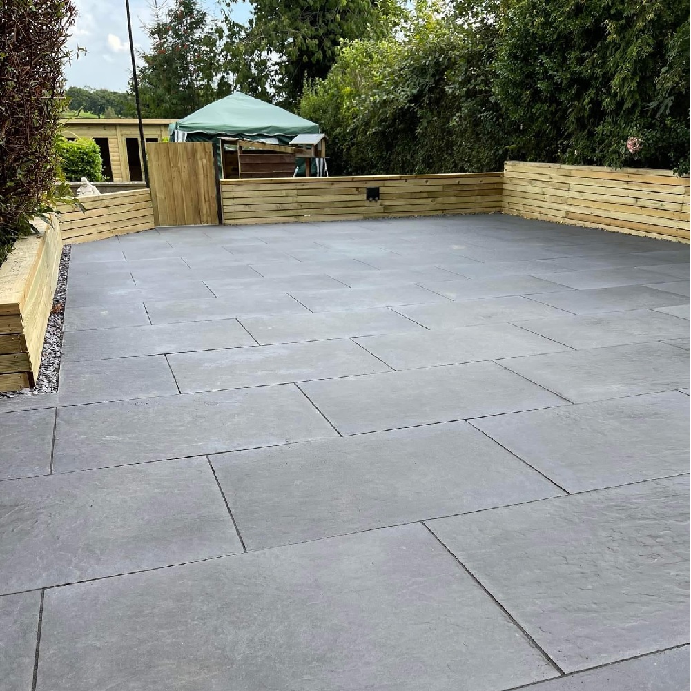 Kingston Black Porcelain 900x600 Paving Slabs