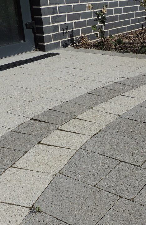 Newgrange Silver Granite Effect Mixed Size 50MM Concrete Block Paving