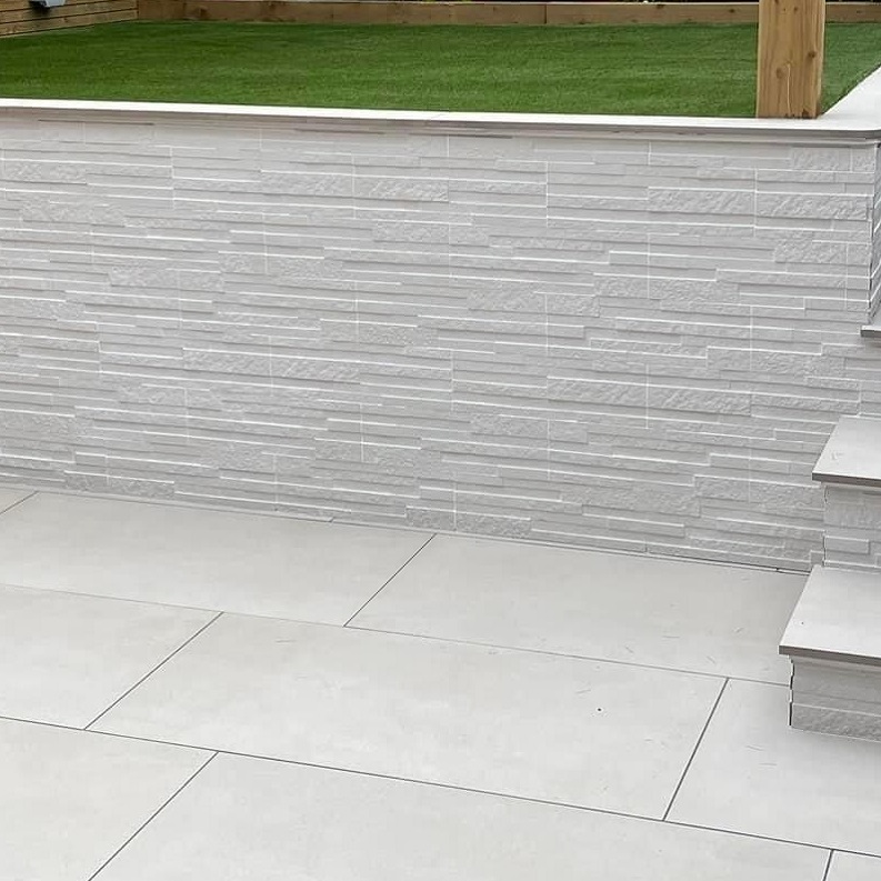 Tikal White Porcelain Wall Cladding Slips