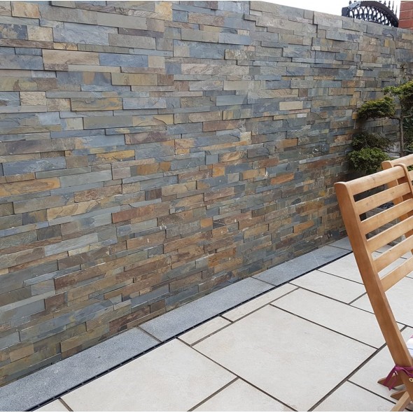 Jack Multi Slate Sandstone Wall Cladding Slips