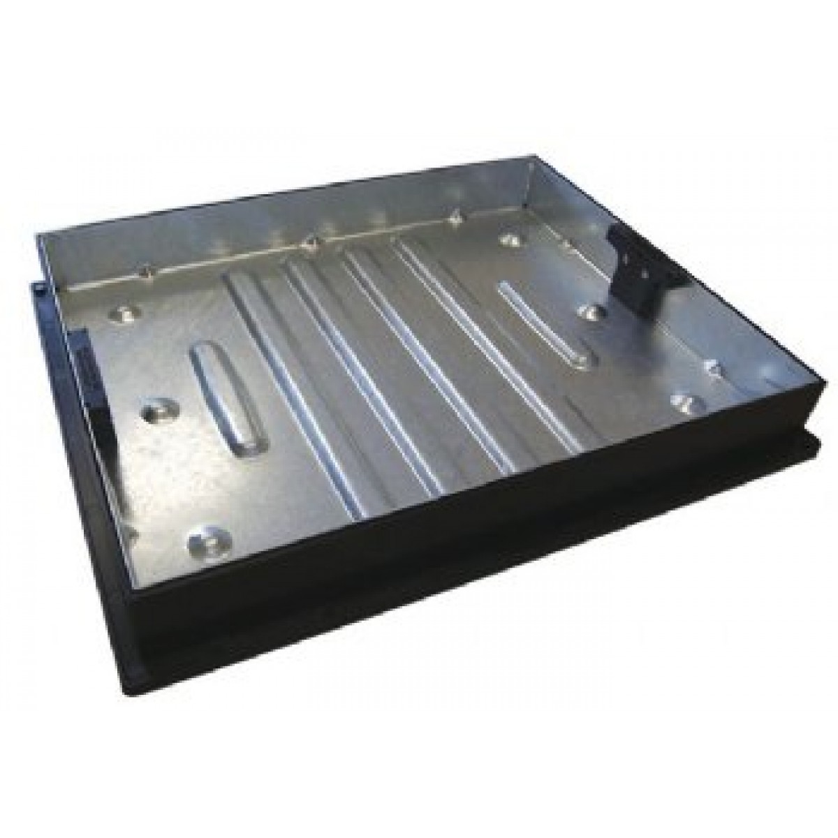 Galvanised Recessed Manhole Paving Grid Cover Plastic Frame - 600x450mm